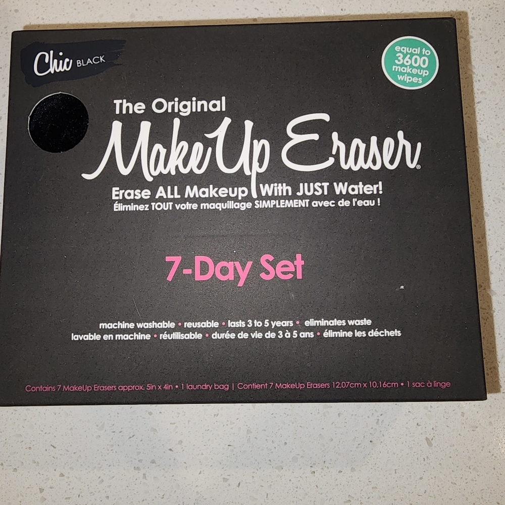 MakeUp Eraser 7-Day Set - Chic Black